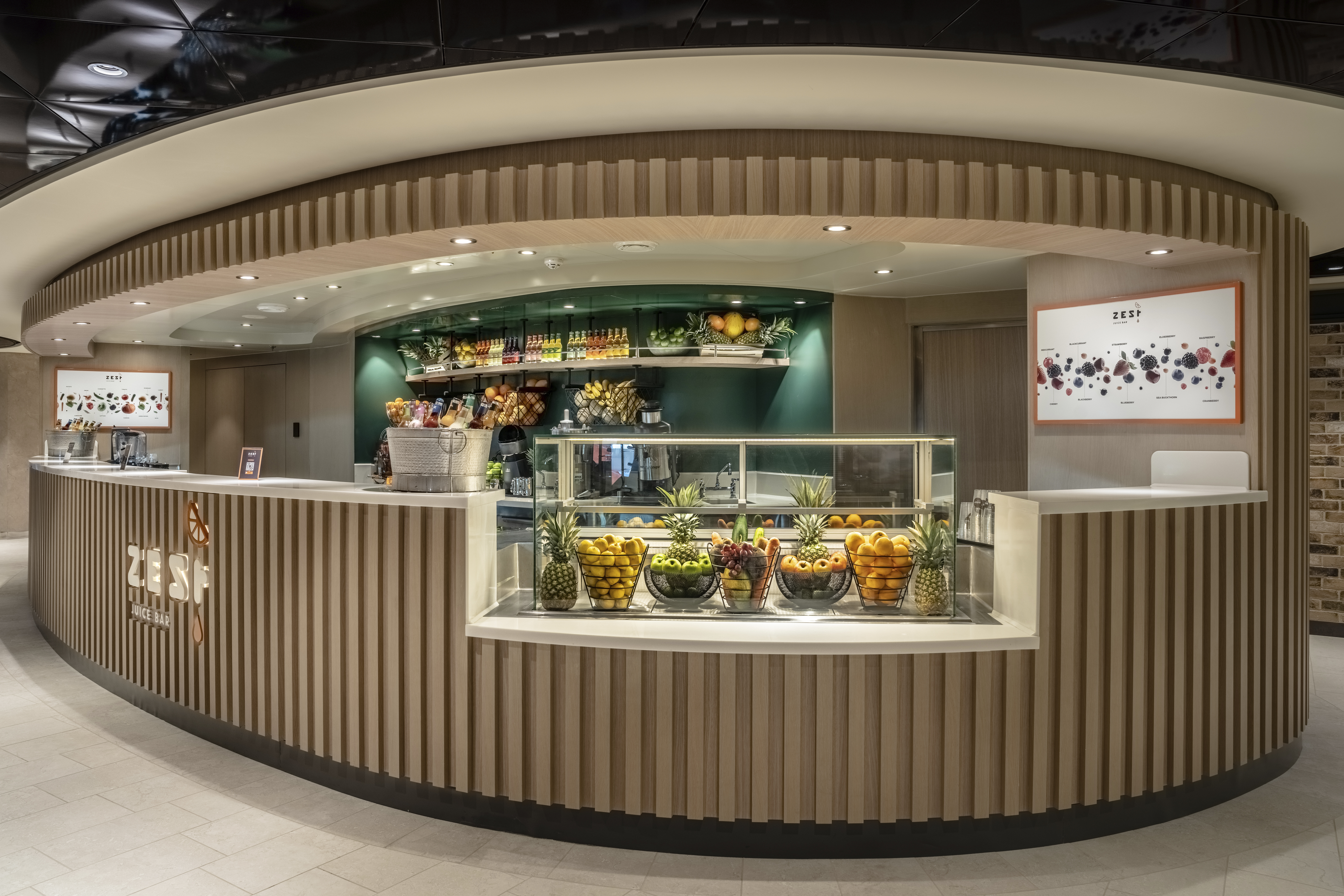 Zest Juice Bar on MSC World Asia