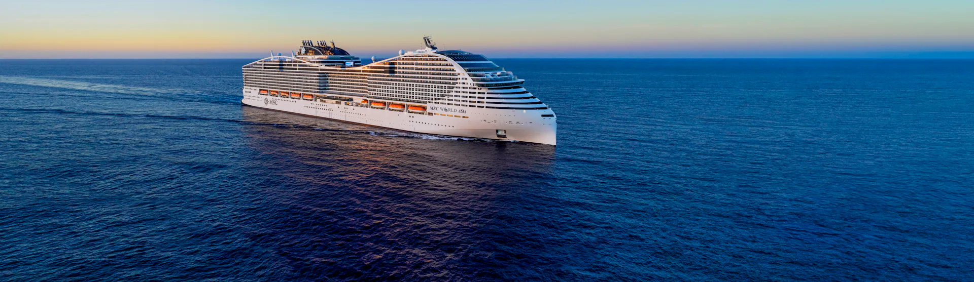 MSC World Asia at sea