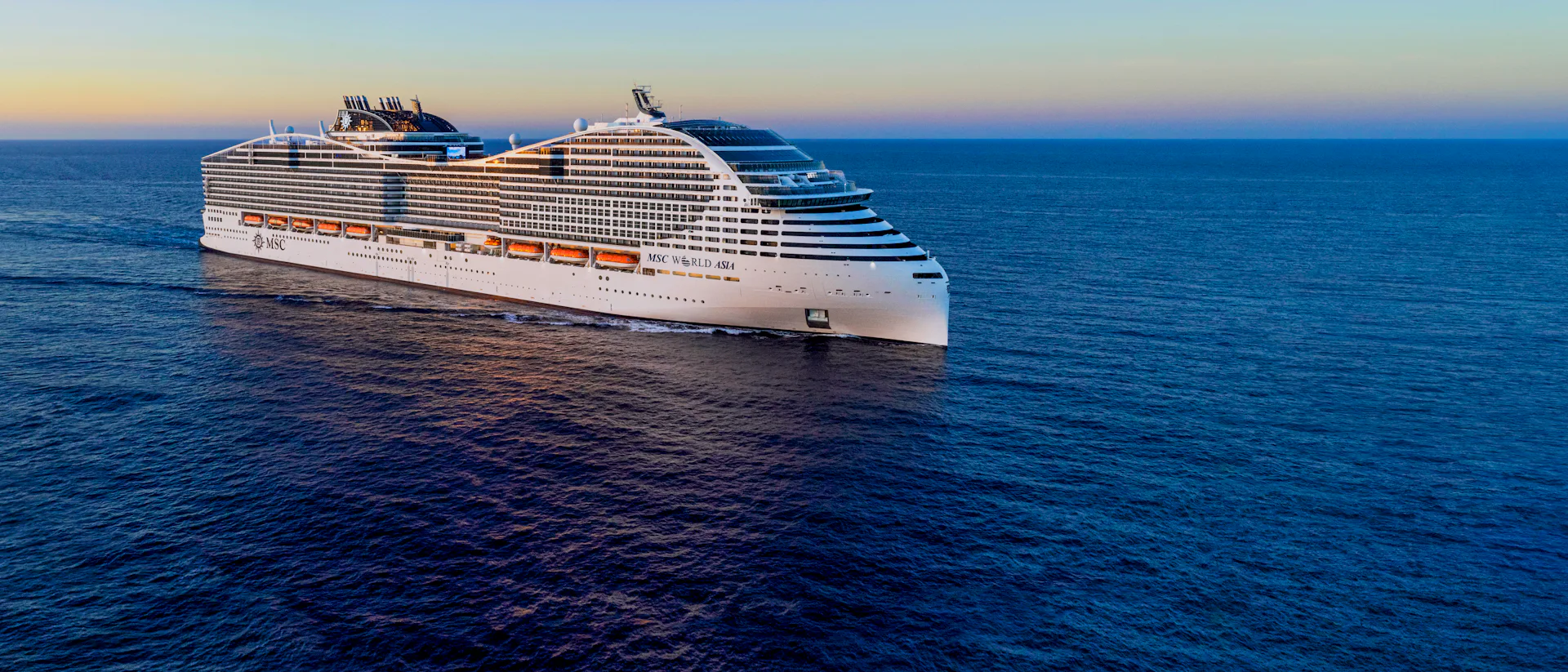 MSC World Asia at sea