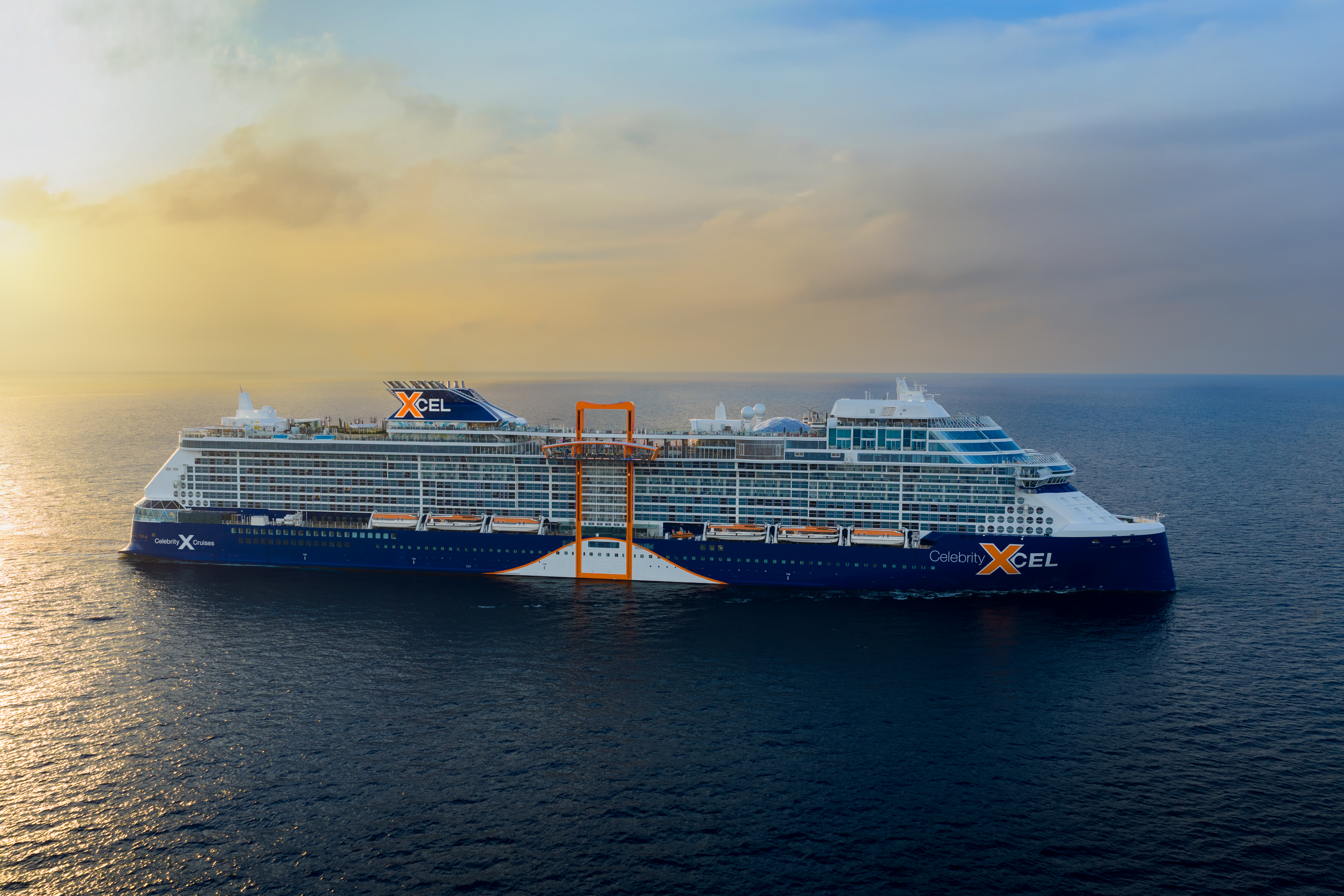 Celebrity Xcel at sea ship exterior