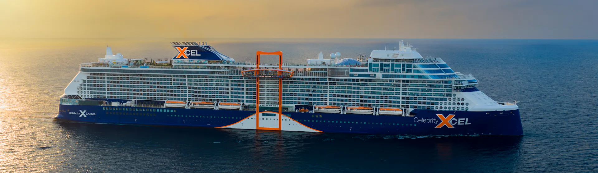 Celebrity Xcel at sea ship exterior