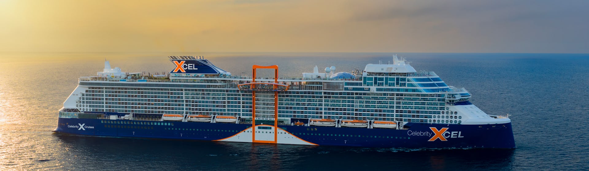 Celebrity Xcel at sea ship exterior