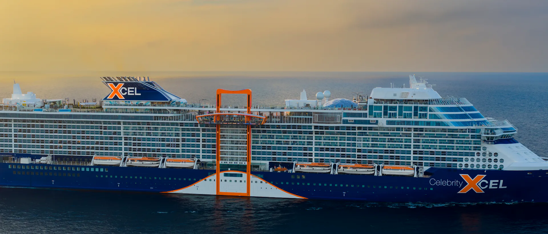 Celebrity Xcel at sea ship exterior
