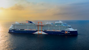 Celebrity Xcel at sea ship exterior