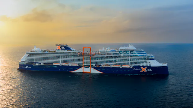 Celebrity Xcel at sea ship exterior