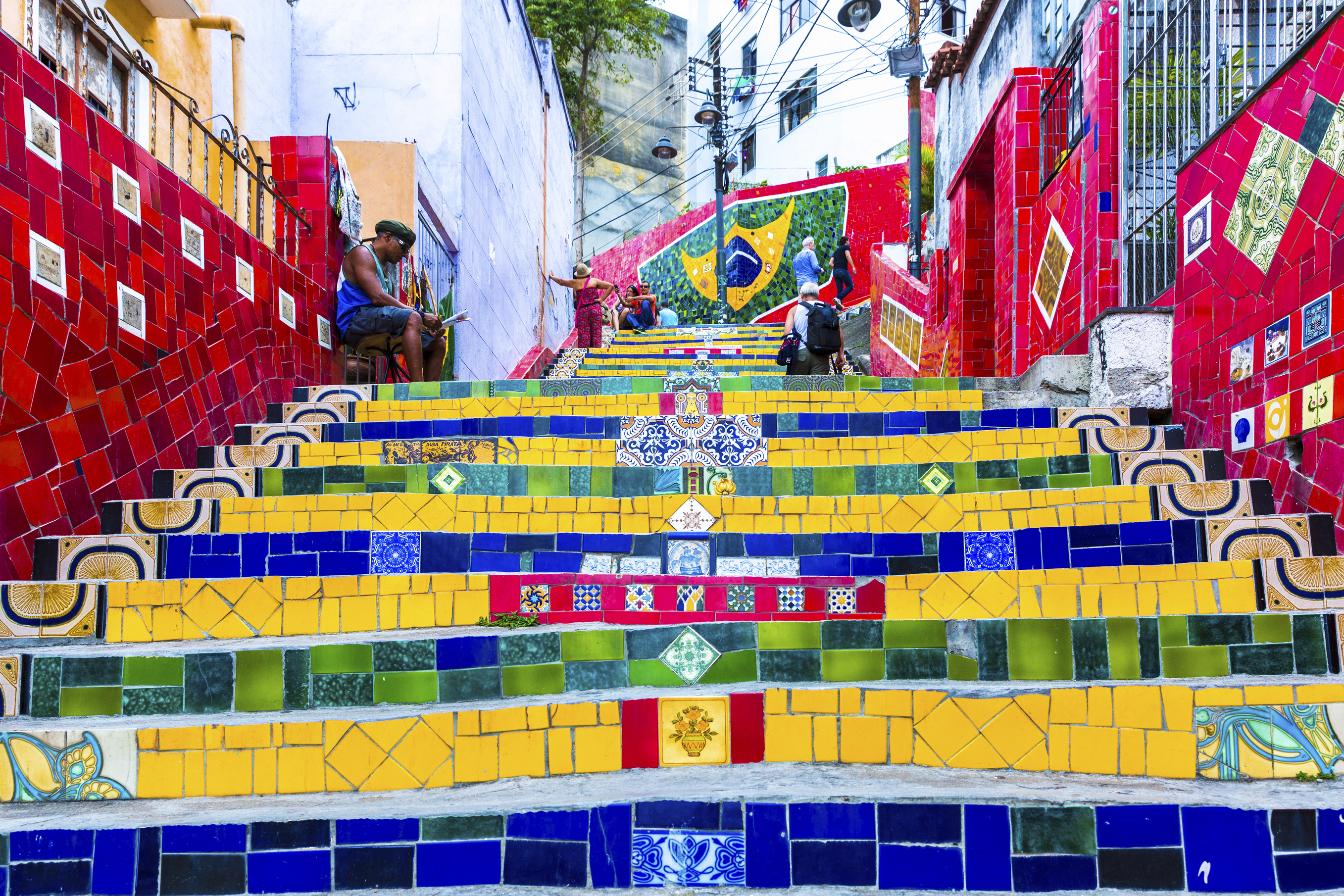 Selaron Stairway in Rio de Janeiro, Brazil