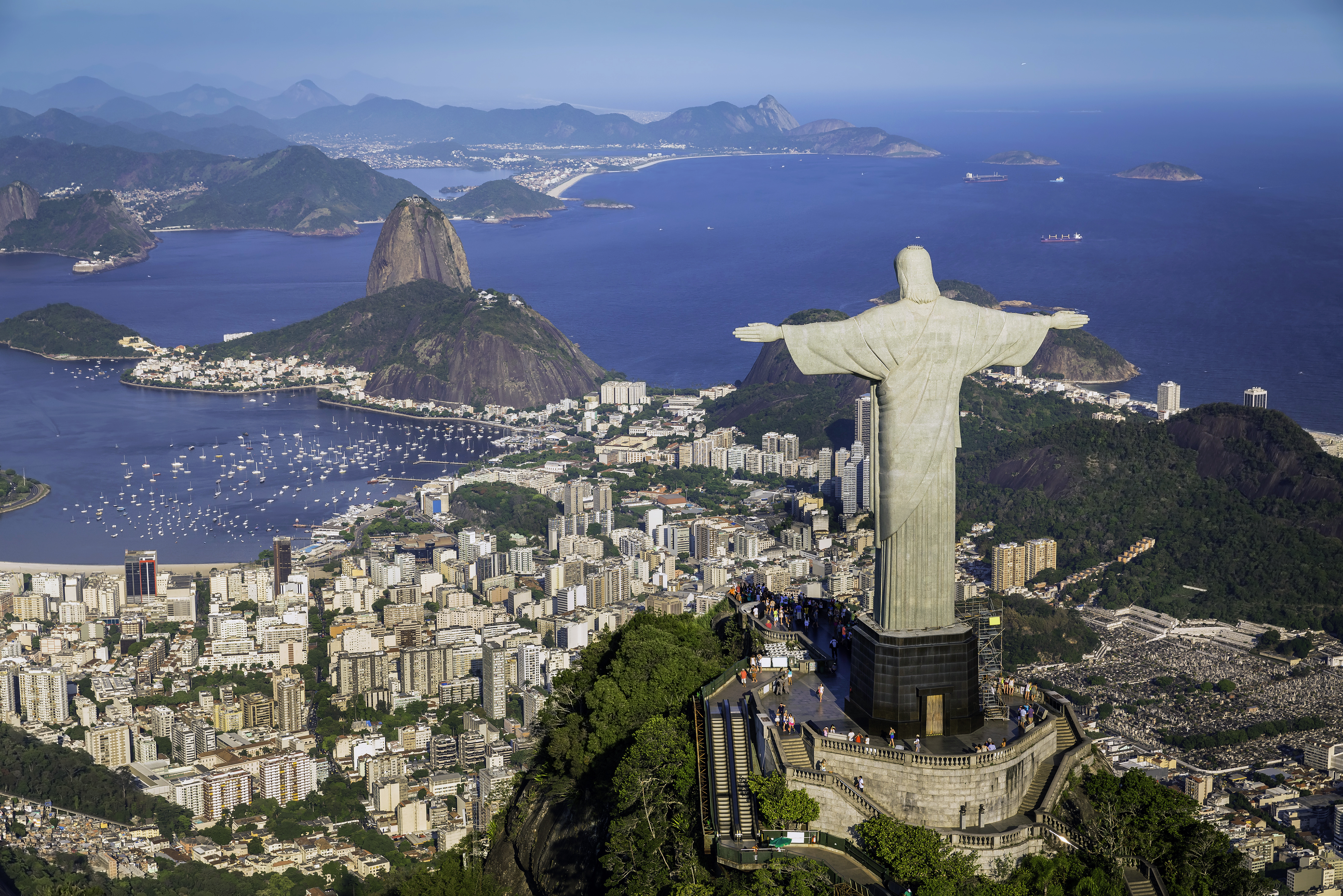 Christ the Redeemer and Rio de Janeiro skyline