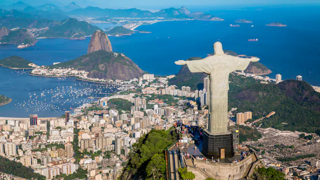 Christ the Redeemer and Rio de Janeiro skyline