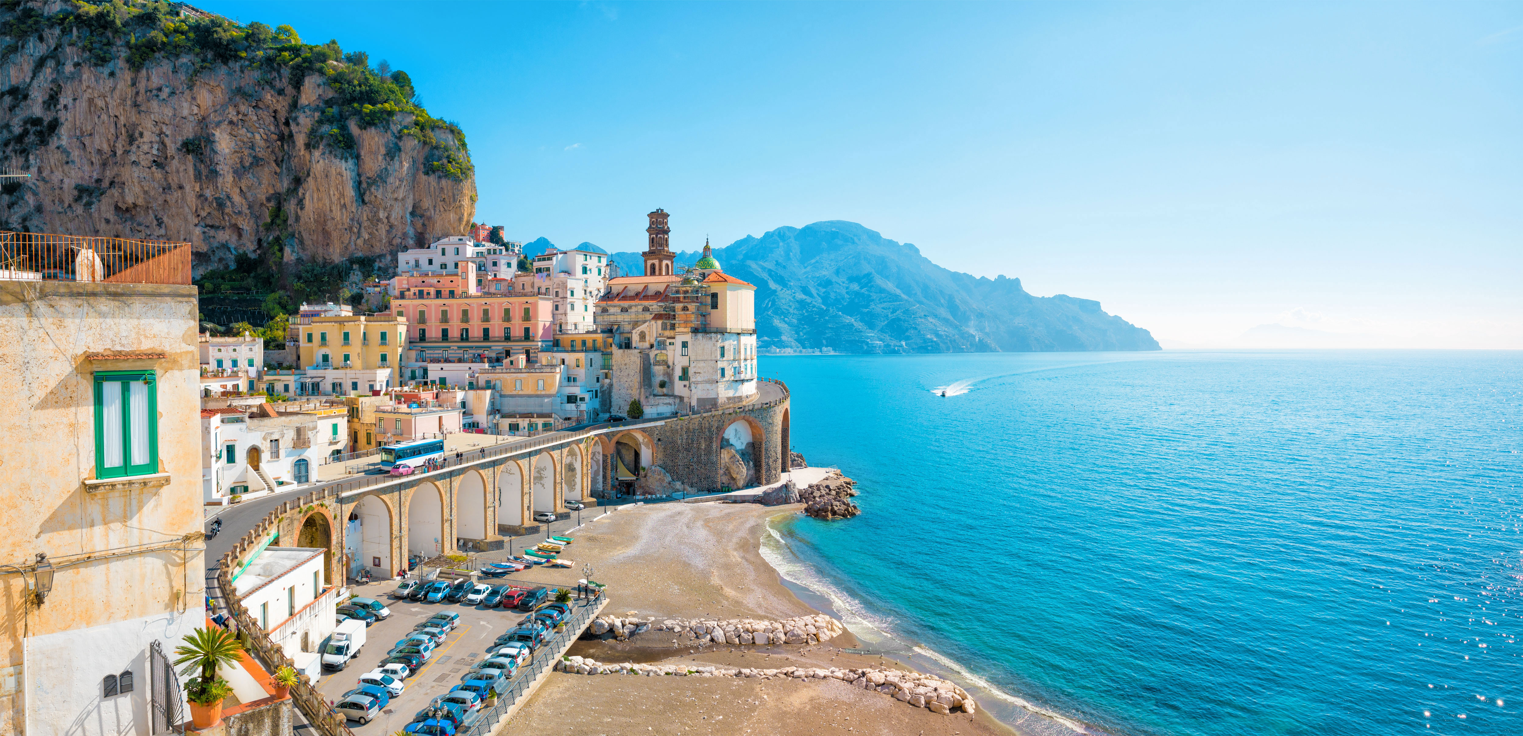 View of the Amalfi coast