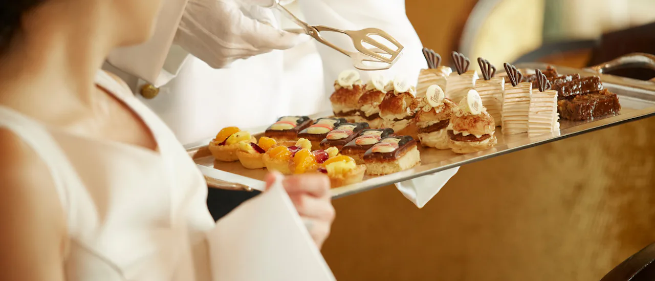 Afternoon Tea onboard a Cunard ship