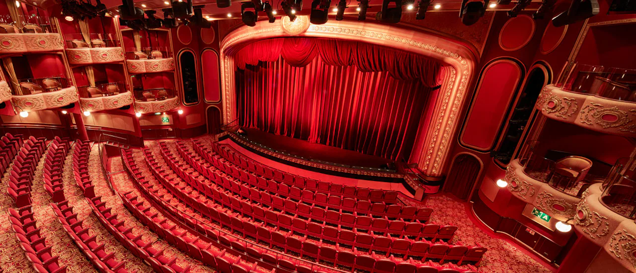 Royal Court Theatre onboard a Cunard ship