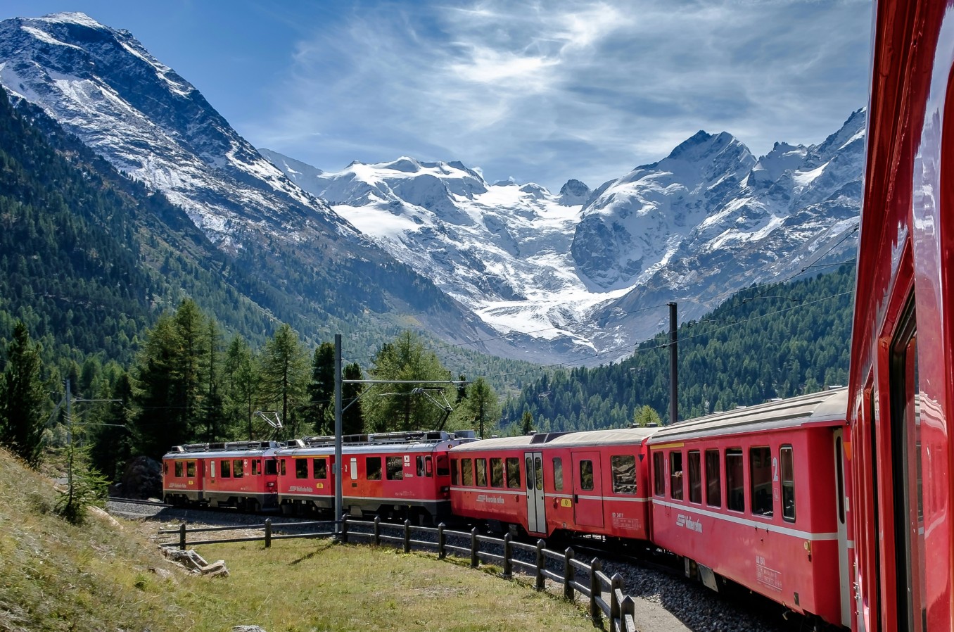 The Swiss Alps and Bernina Red With Milan & Rome Stays